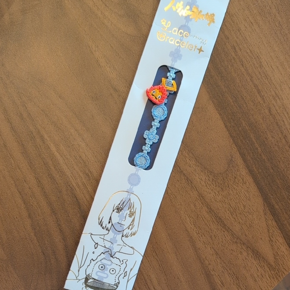 Studio Ghibli Howls Moving Castle Calcifer Lace Bracelet